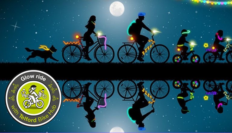 Telford Bike Hub Lantern Parade Glow Ride